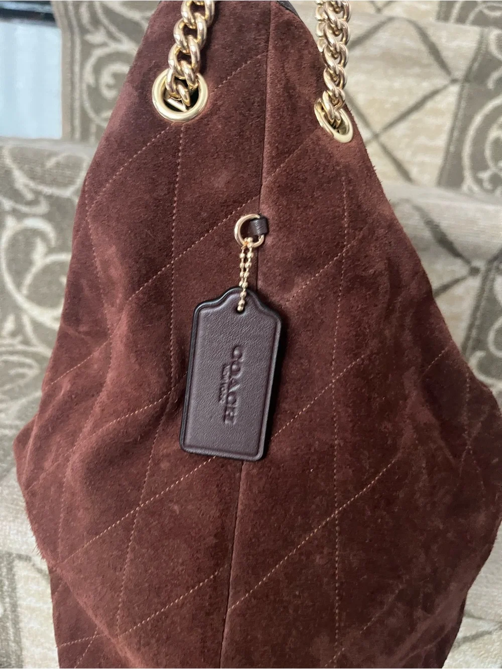Suede Coach Purse Set - Picture 6 of 9
